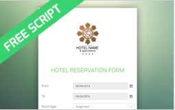 Free Hotel Reservation Form